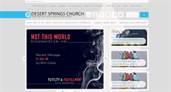 Desktop Screenshot of desertspringschurch.org